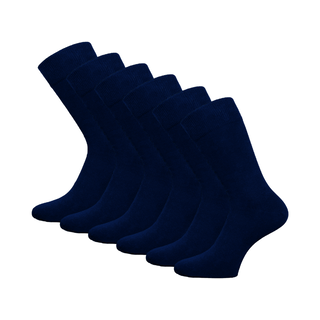 6 paar katoenen sokken naadloos marineblauw