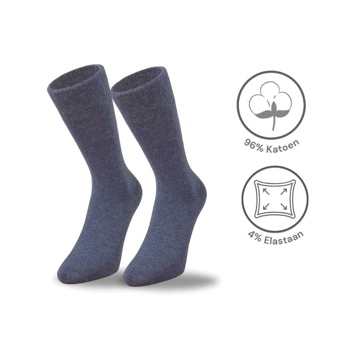 6 paar katoenen sokken naadloos jeans-mix