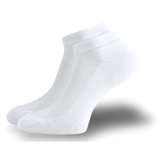 Badstof sneakersokken naadloos wit