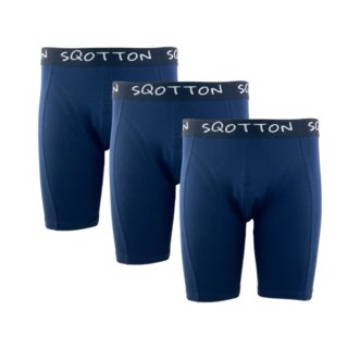 3-Pack boxershort lange pijp Marineblauw