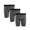 3-Pack boxershort lange pijp Donkergrijs