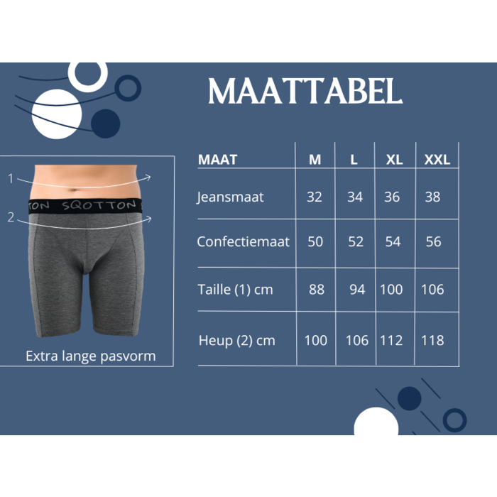 3-Pack boxershort lange pijp Donkergrijs