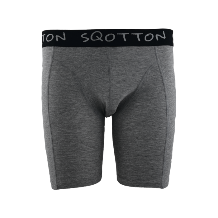 Heren boxershort Lange Pijp Donkergrijs