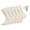 6 paar Bamboe sokken Naadloos Coffee Cream
