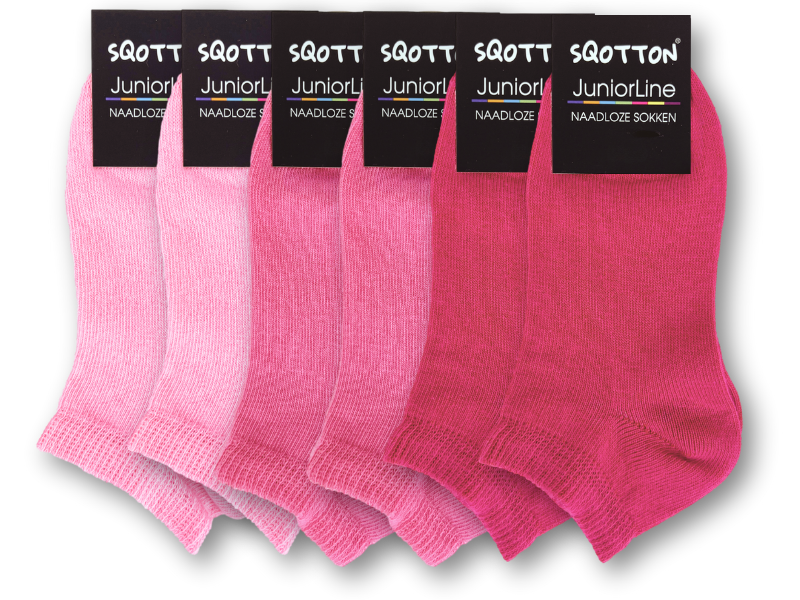 6 paar meisjes Sneakersokken Katoen Roze-Mix