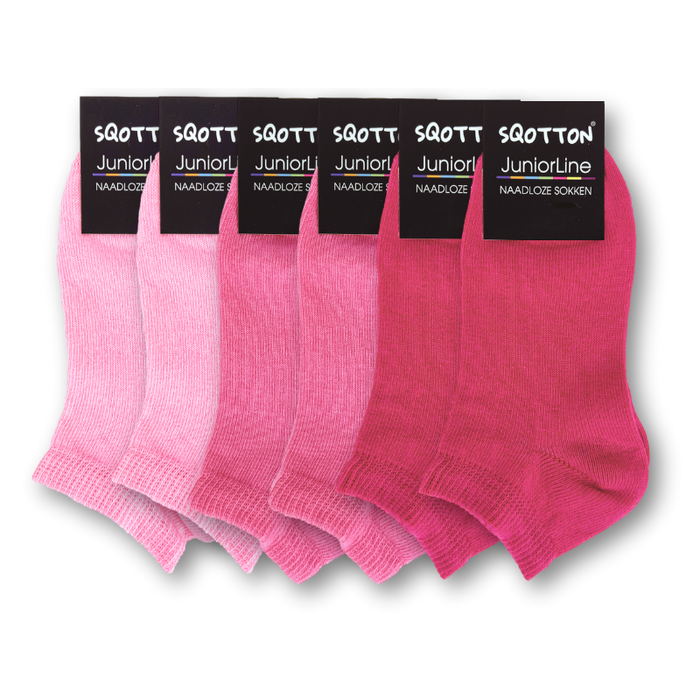 6 paar meisjes Sneakersokken Katoen Roze-Mix