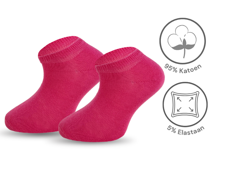 6 paar meisjes Sneakersokken Katoen Roze-Mix