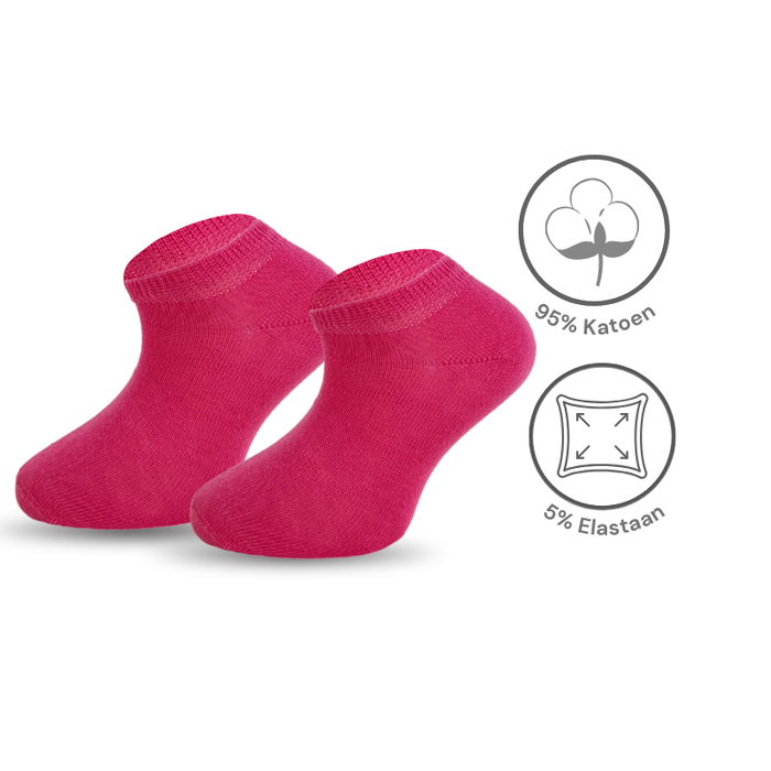 6 paar meisjes Sneakersokken Katoen Roze-Mix