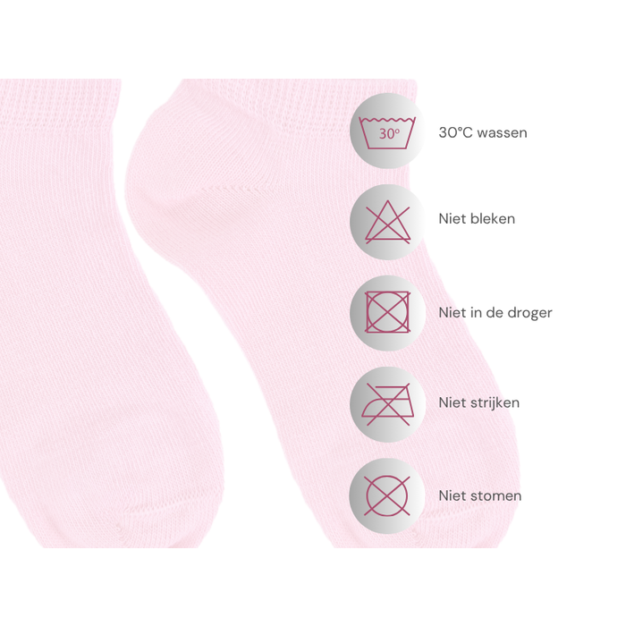 6 paar meisjes Sneakersokken Katoen Roze-Mix