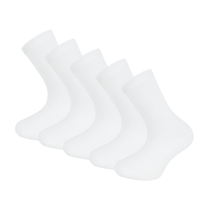 5 paar Kindersokken Katoen Wit
