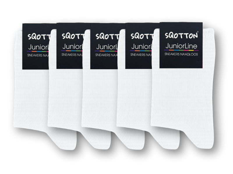 5 paar Kindersokken Katoen Wit
