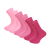 6 paar Meisjessokken Katoen Roze-Mix