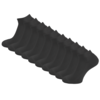 10 paar Badstof Sneakersokken Extra gevoerd Naadloos Zwart