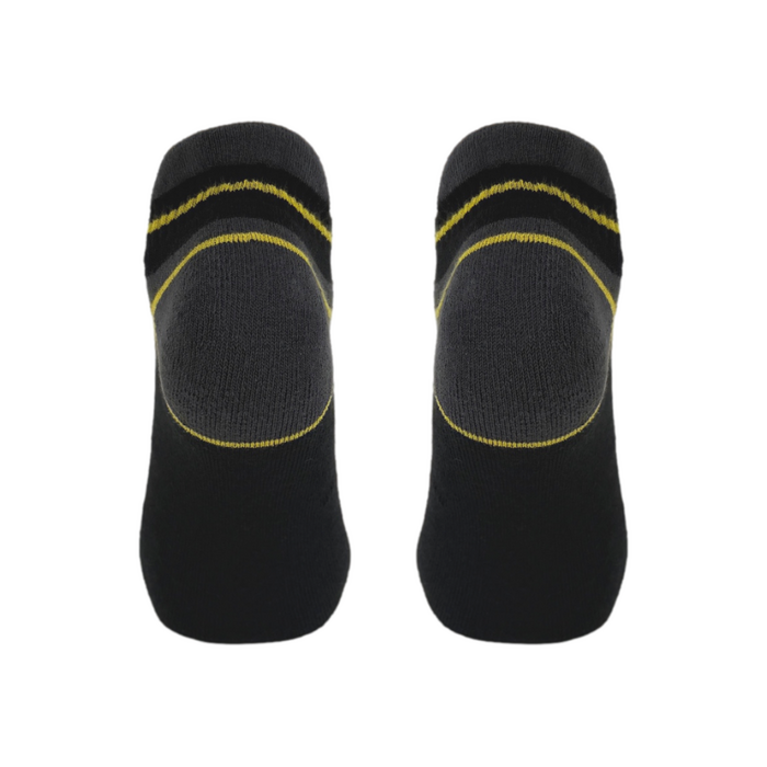 6 paar Lage Werksokken met Badstofvoering en Lipje Naadloos Zwart