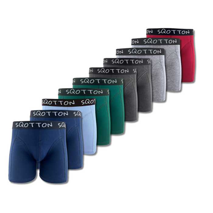 Heren boxershorts 10 stuks Basic mix