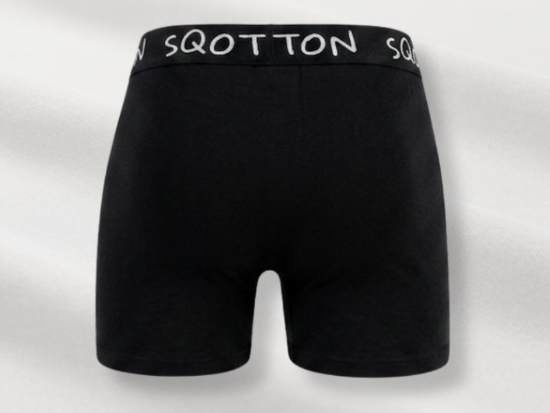 Heren Boxershorts 4-Pack Normale Lengte Zwart