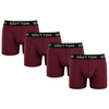 Heren Boxershorts 4-Pack Normale Lengte Bordeaux