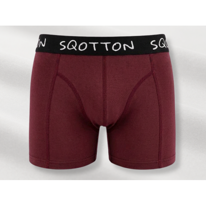 Heren Boxershorts 4-Pack Normale Lengte Bordeaux