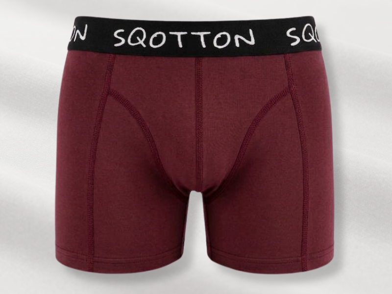Heren Boxershorts 4-Pack Normale Lengte Bordeaux