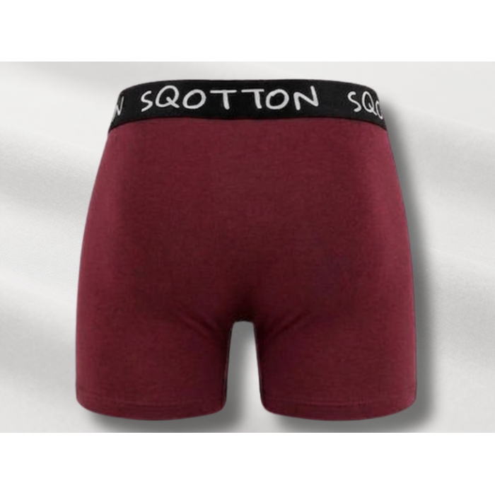 Heren Boxershorts 4-Pack Normale Lengte Bordeaux