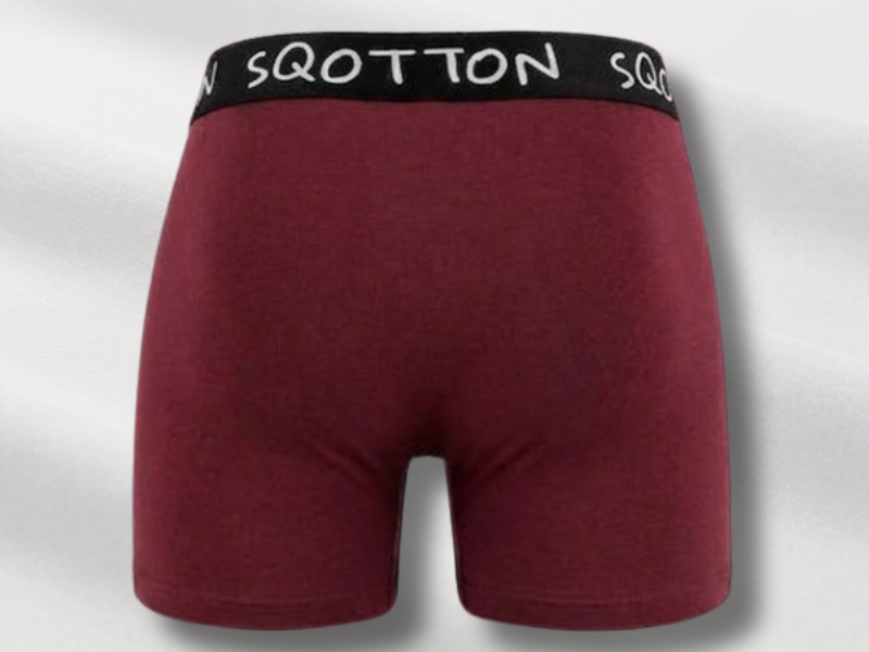 Heren Boxershorts 4-Pack Normale Lengte Bordeaux