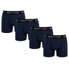 Heren Boxershorts 4-Pack Normale Lengte Marineblauw