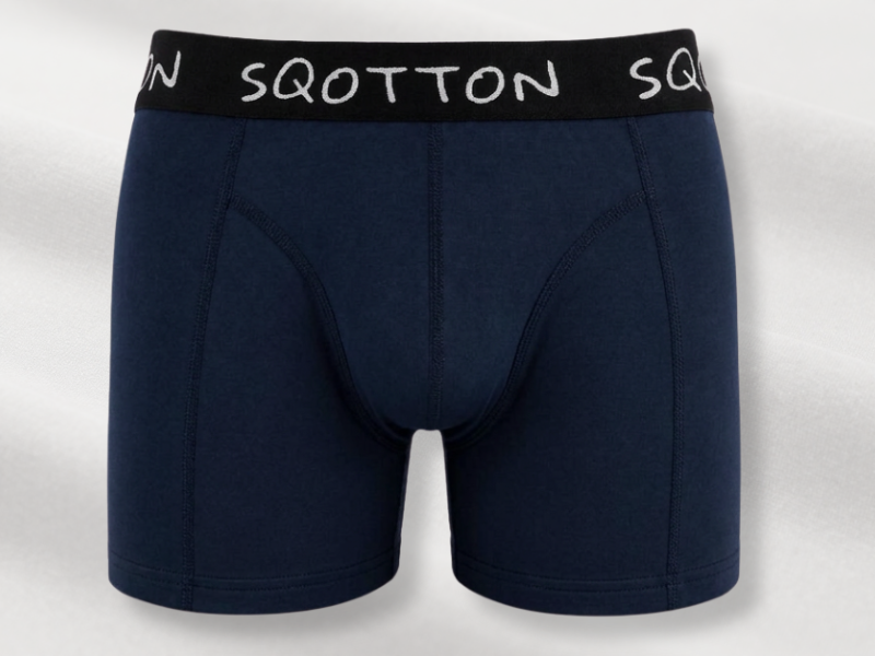 Heren Boxershorts 4-Pack Normale Lengte Marineblauw