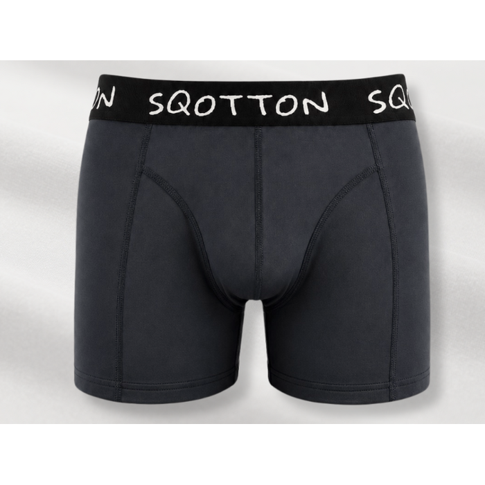 Heren Boxershorts 4-Pack Normale Lengte Antraciet