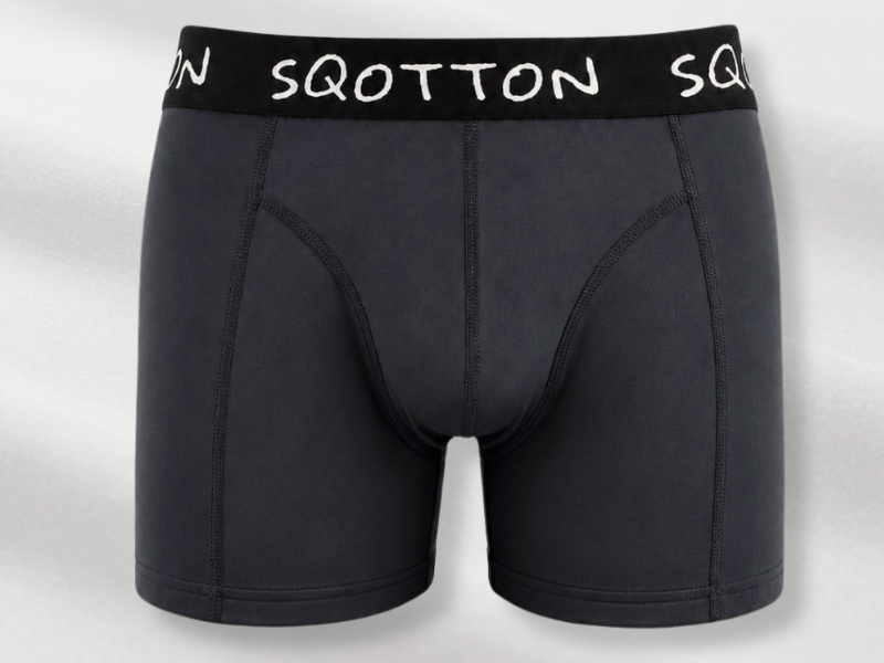 Heren Boxershorts 4-Pack Normale Lengte Antraciet