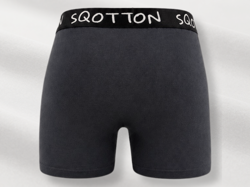 Heren Boxershorts 4-Pack Normale Lengte Antraciet