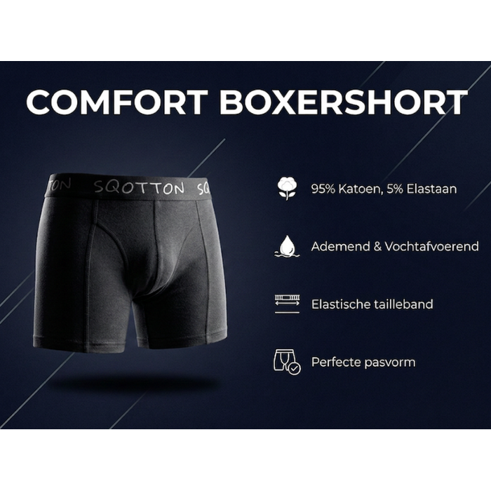 Heren Boxershorts 4-Pack Normale Lengte Antraciet
