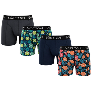 Heren Boxershorts 4-Pack Normale Lengte Citrus Splash