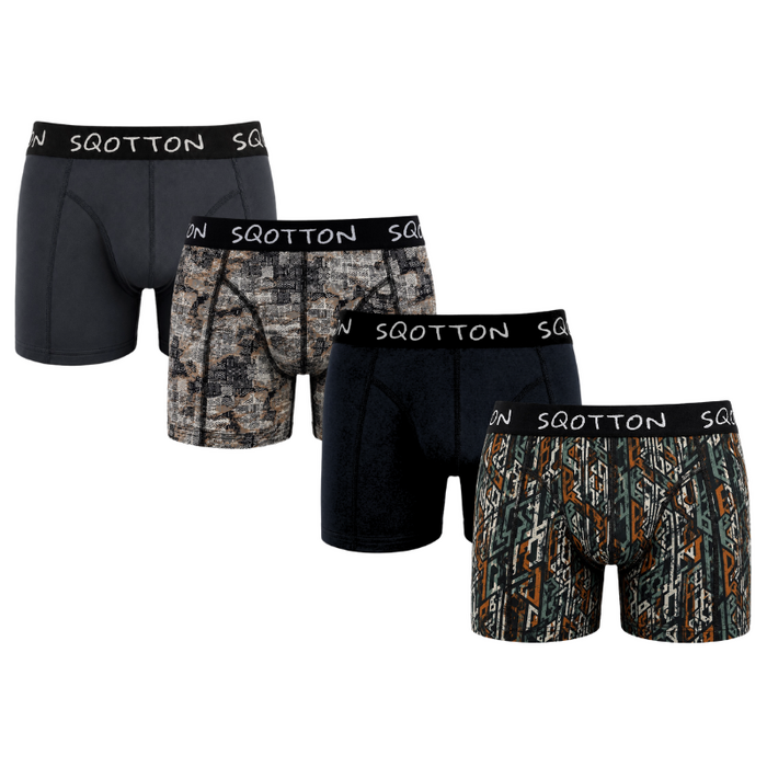 Heren Boxershorts 4-Pack Normale Lengte Tribal Fusion