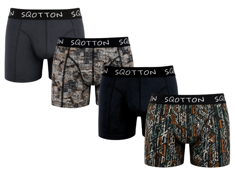 Heren Boxershorts 4-Pack Normale Lengte Tribal Fusion