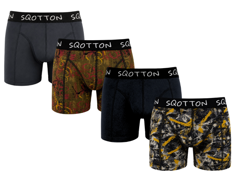 Heren Boxershorts 4-Pack Normale Lengte Rebel Lines