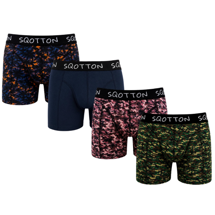 Heren Boxershorts 4-Pack Normale Lengte Jungle Fusion
