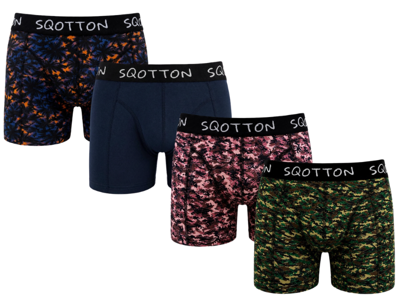 Heren Boxershorts 4-Pack Normale Lengte Jungle Fusion