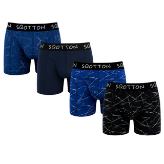Heren Boxershorts 4-Pack Normale Lengte Electric Pulse