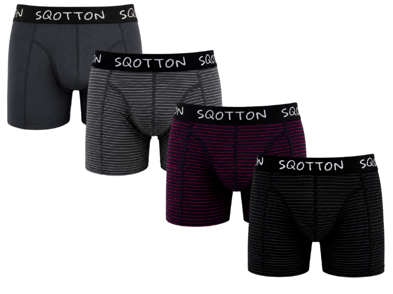 Heren Boxershorts 4-Pack Normale Lengte Classic Stripes