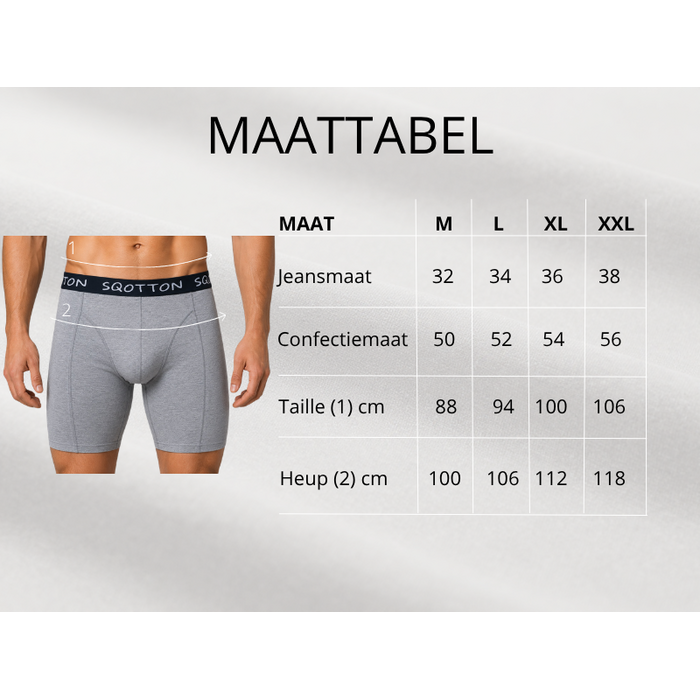 3-Pack boxershort Extra lange pijp Grijs