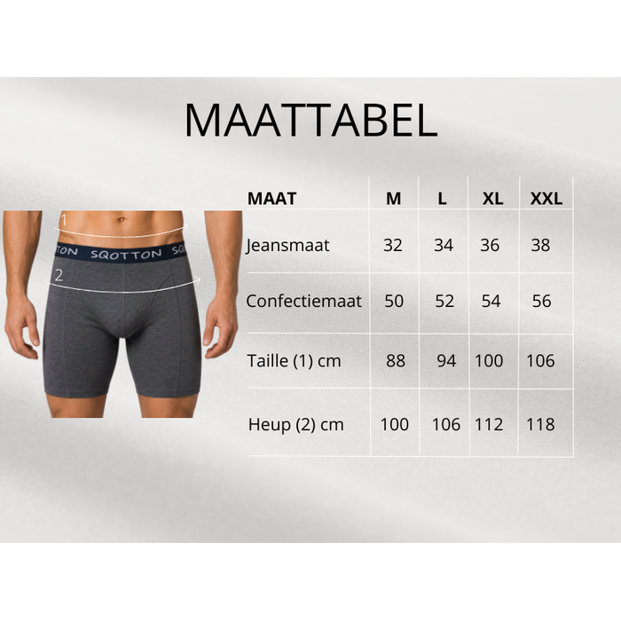 3-Pack boxershort lange pijp Donkergrijs