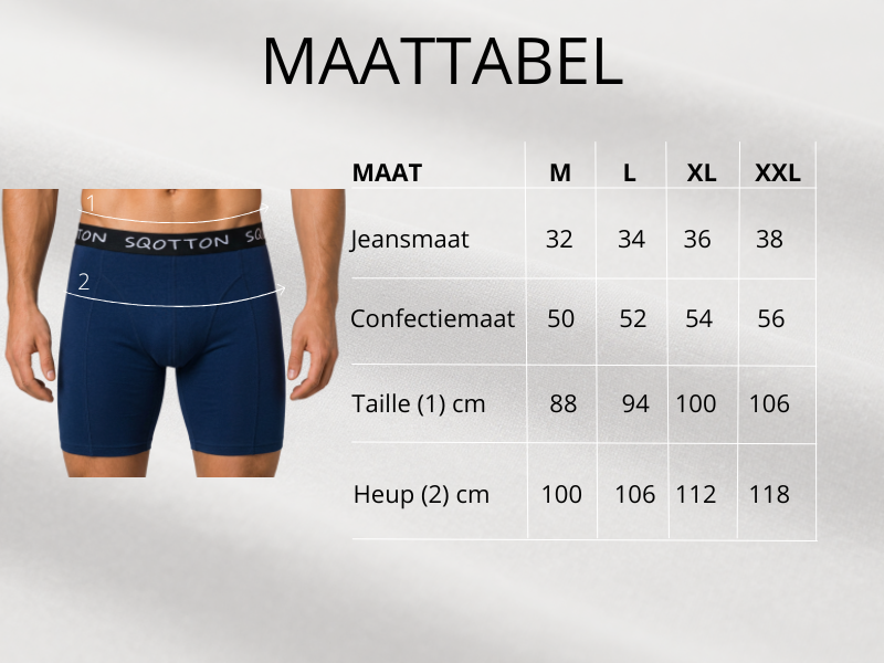 3-Pack boxershort lange pijp Marineblauw