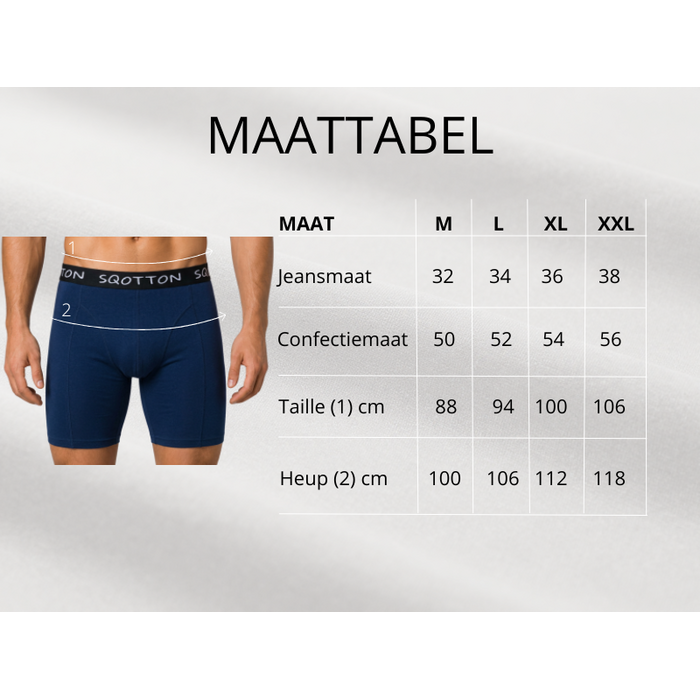 3-Pack boxershort lange pijp Marineblauw
