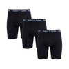 3-Pack SQOTTON® boxershort lange pijp Zwart