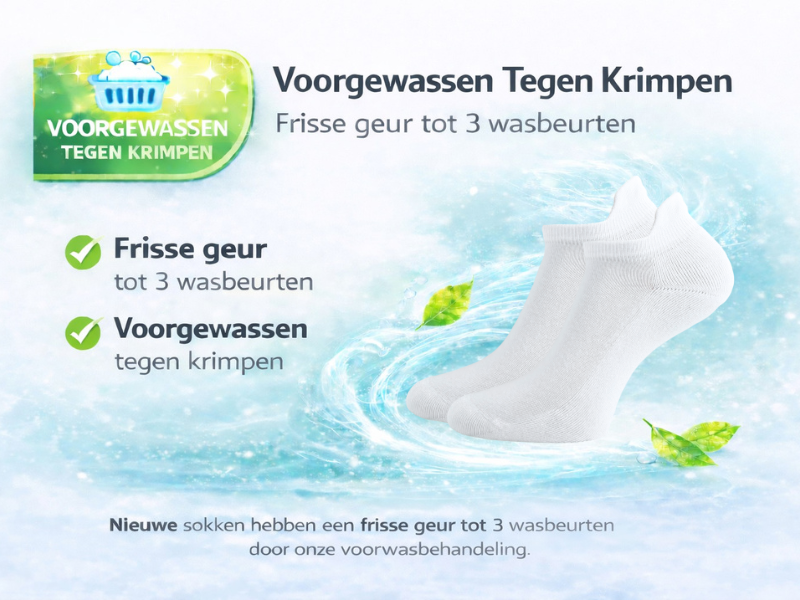 6 paar badstof sneakersokken met lipje naadloos wit