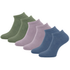 6 paar Katoenen dames sneakersokken Naadloze sokken Pastel mix