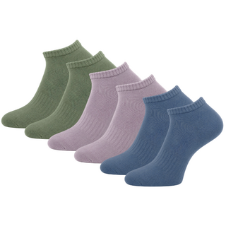 6 paar Katoenen dames sneakersokken Naadloze sokken Pastel mix