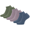 6 paar Katoenen dames sneakersokken Naadloze sokken Pastel mix