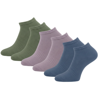 6 paar Katoenen dames sneakersokken Naadloze sokken Pastel mix
