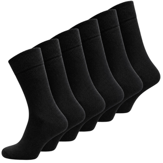 6 paar Thermosokken Zwart